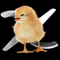 chick and blades