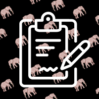 elephants and petition icon