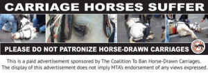 horse-drawn carriage bus ads