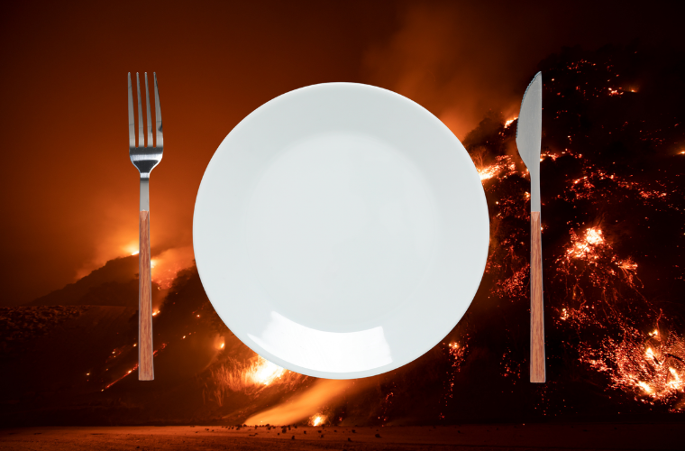 wildfire and place setting