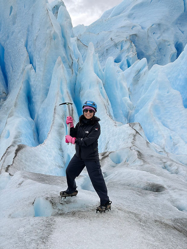 Lorena Mucke in Patagonia