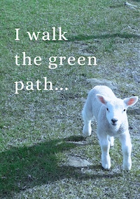the green path title and lamb