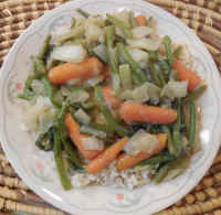 Bok Choy Carrots Green Beans Stir-Fry
