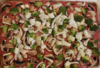 Broccoli Mushroom Pizza