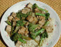 Broccoli and Tofu in Garlic Sauce