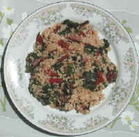 Red Swiss Chard and Rice - Hellenic Style