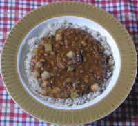 Curried Chick Peas and Lentils