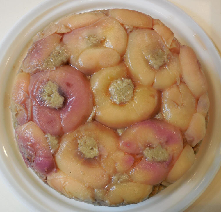 Donut Peach Zucchini Upside-Down Cake