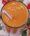 Fruit Smoothie with Bananas Carrots and Oranges