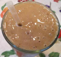 Fruit Smoothie with Nectarines and Bananas