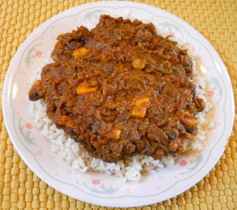 Lentil Sweet Potato Curry