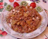 Plantain with Tofu and Brown Basmati Rice