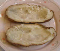 Baked Potato Stuffed with Sauerkraut