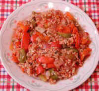 Rice - Onions and Peppers