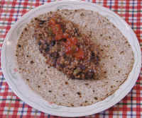 Tortilla with Black Beans and Rice – Costa Rican Style