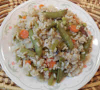 Snap Peas Rice (Oriental Style)