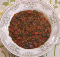 Small Red Bean and Collard Green Chili
