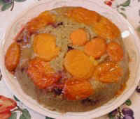 Zucchini Blueberry Apricot Upside-Down Cake