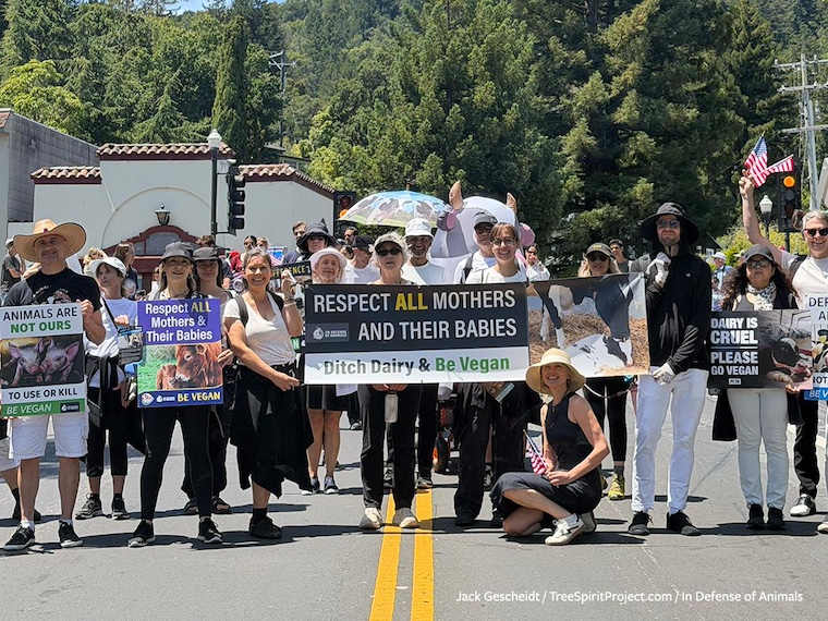 vegans in parade